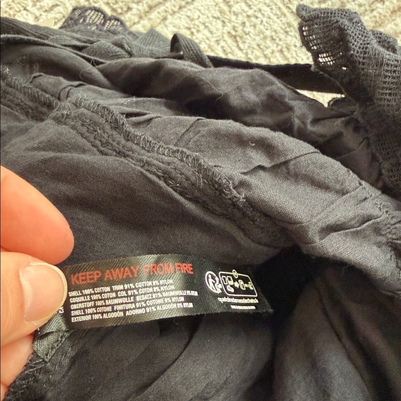 NWT Free People Tiered And True Ruffle Romper Black - Picture 8 of 11